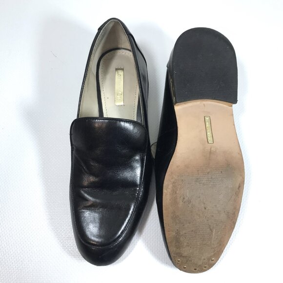 Louise et Cie Black Leather Loafers Women Sz 7, EU Sz 37 - Picture 8 of 12
